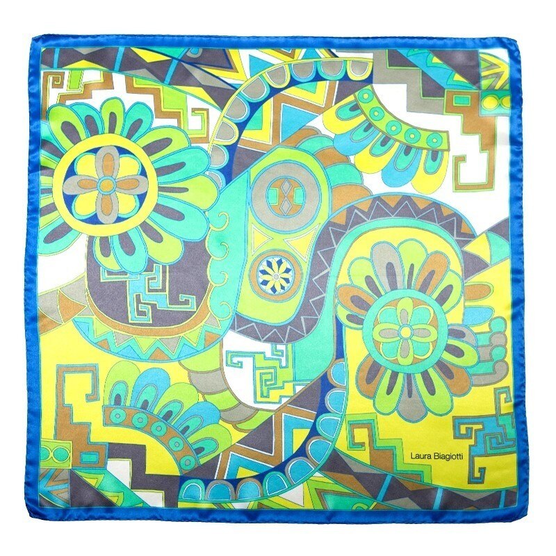 Esarfa matase S Kisses from Capri ocean