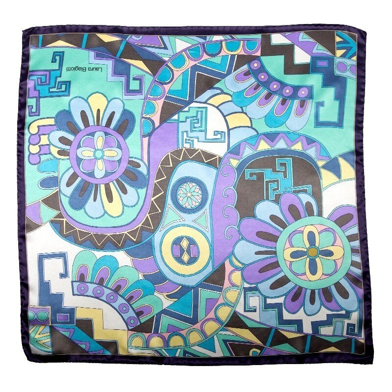 Esarfa matase Kisses from Capri navy