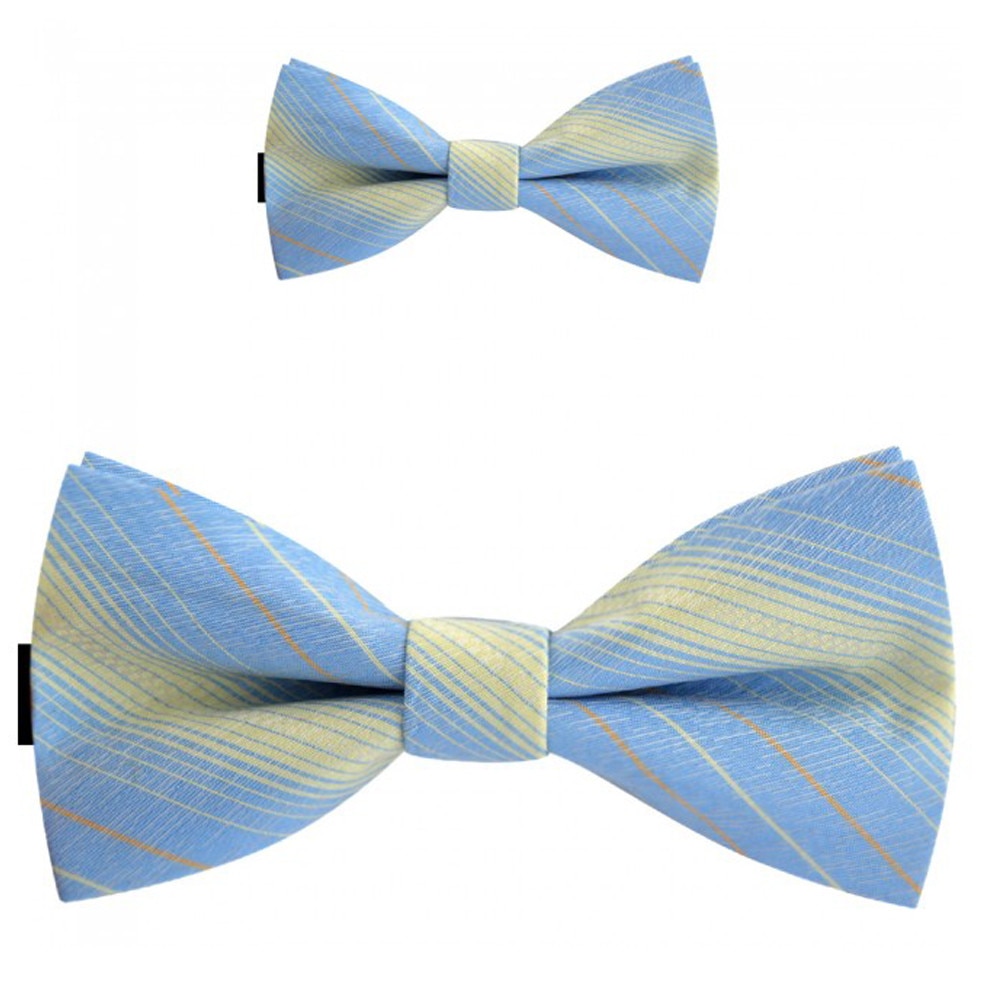 Papioane tata fiu, albastru, model dungi delicate