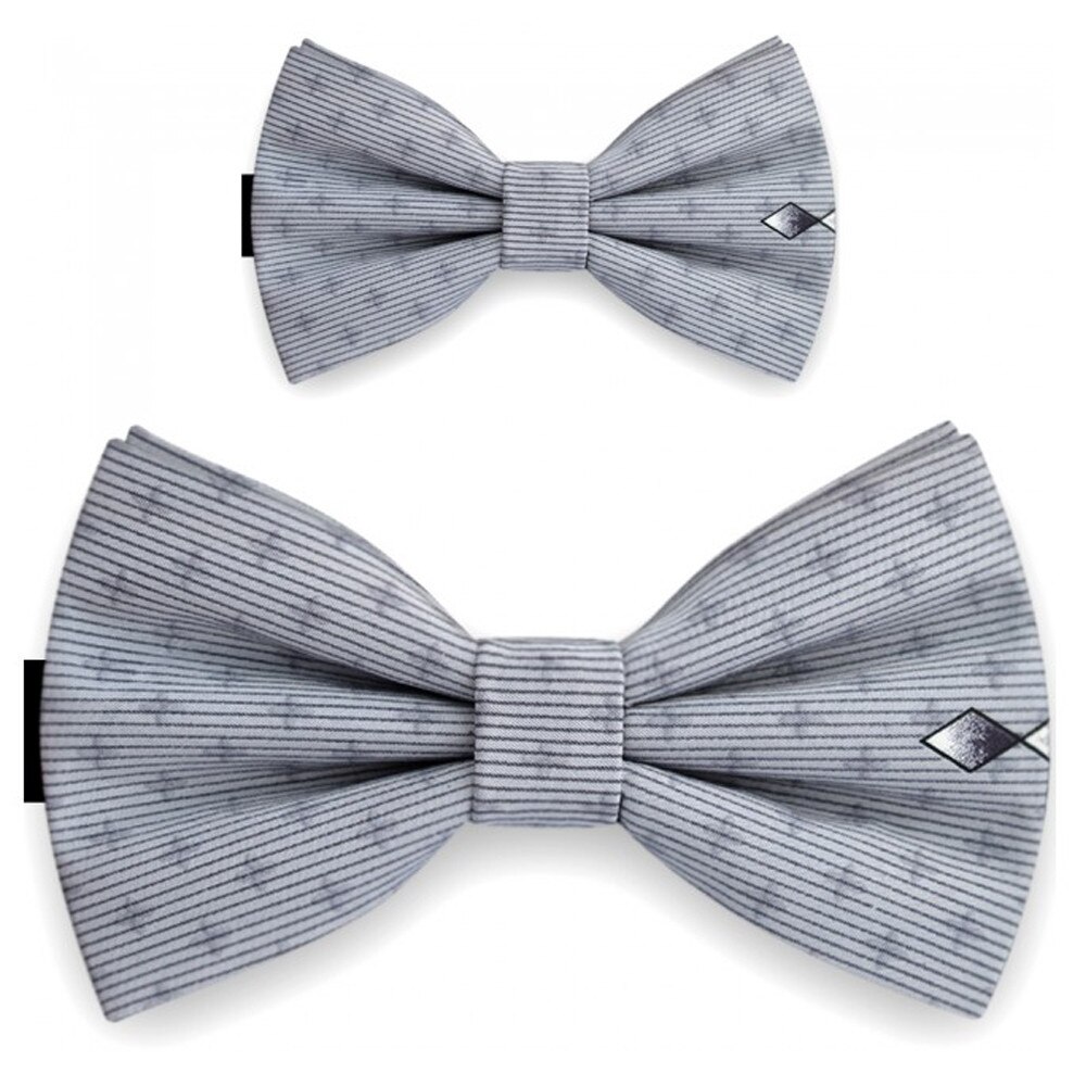 Papioane tata fiu, gri, model floral