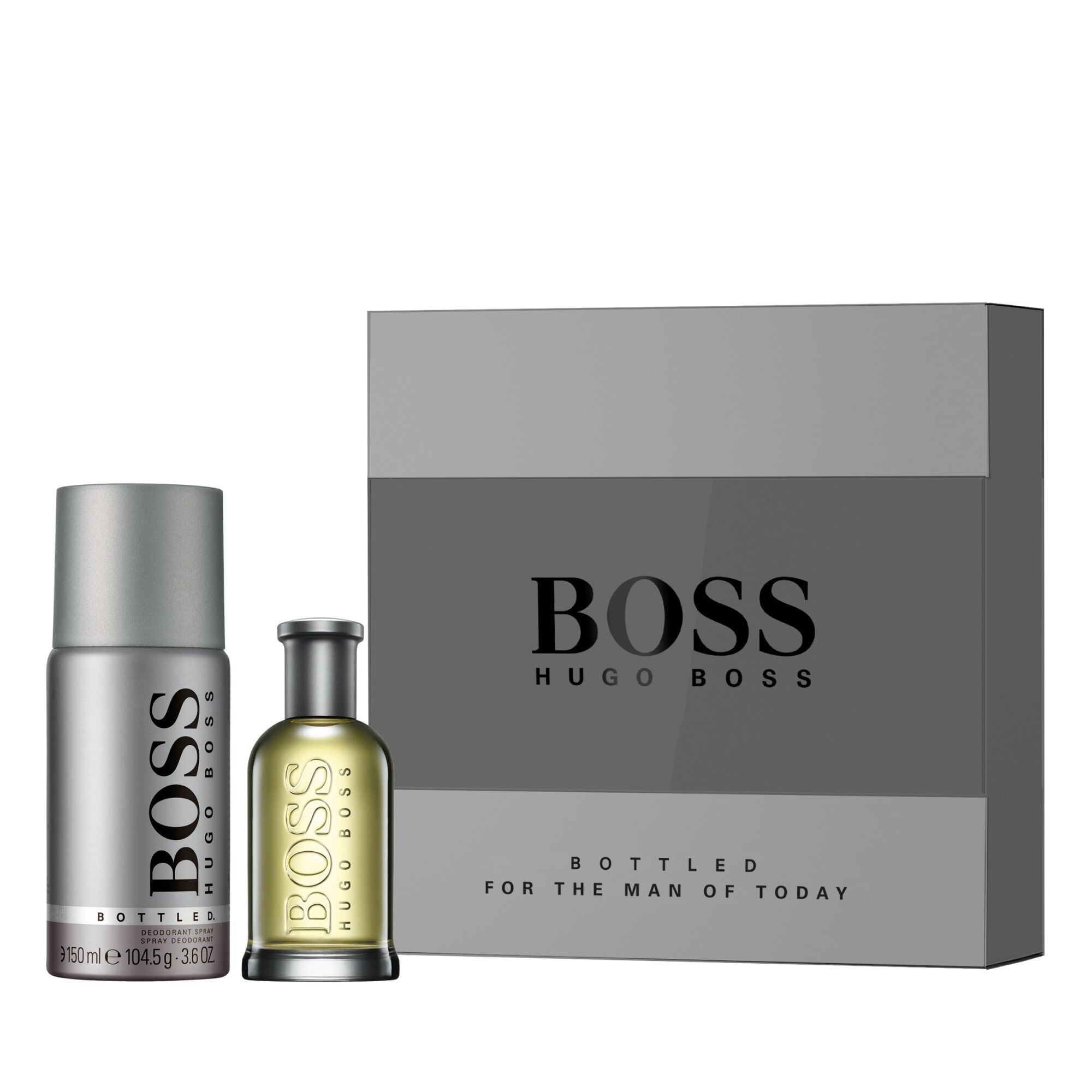 Set Hugo Boss Bottled, Apa de toaleta 50 ml + Deodorant spray 150 ml, Barbati