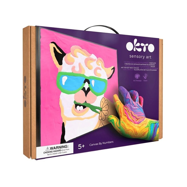 Set pictura cu argila usoara, 29*29 cm - Lama