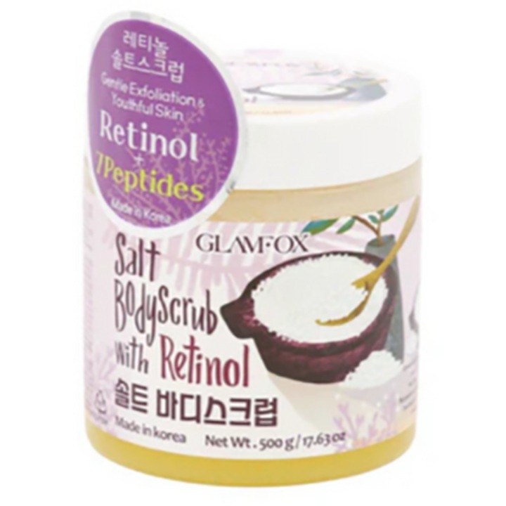 Glamfox testradír, Só alapú retinollal, 500g