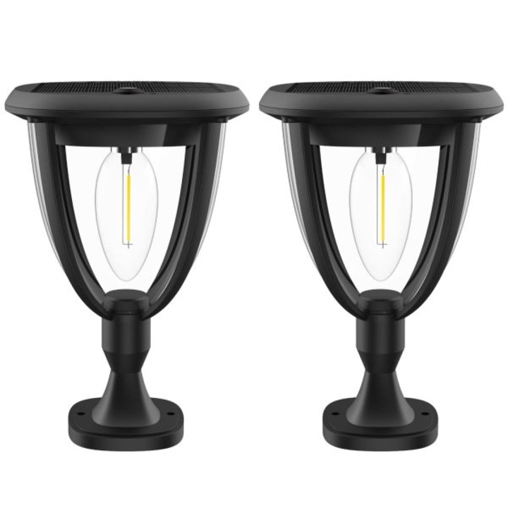 Set 2 x Lampa Solara LED 3 in 1 pentru Exterior – Cu Accesorii Multiple de Montaj, Ideala pentru Alei, Pereti si Garduri, IP65