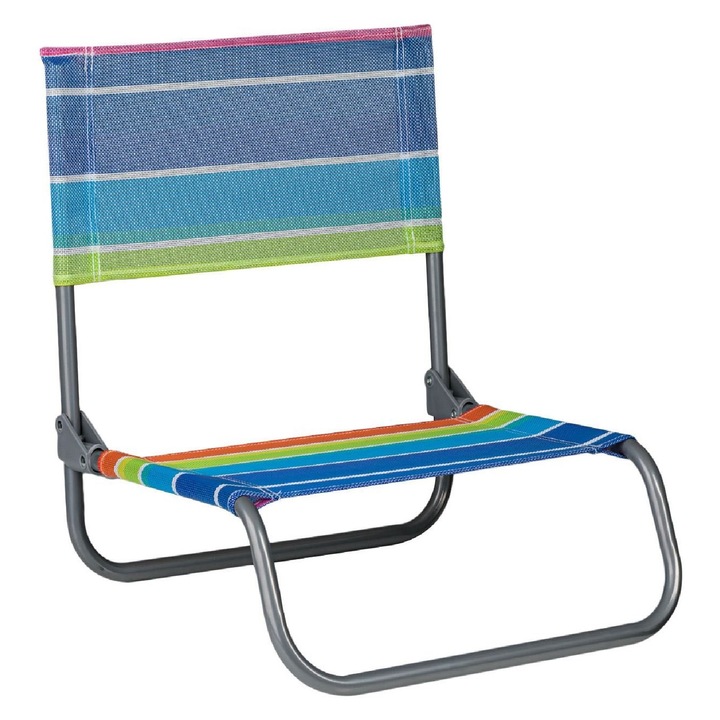 Scaun pliant de plaja, multicolor, 48x45x49cm