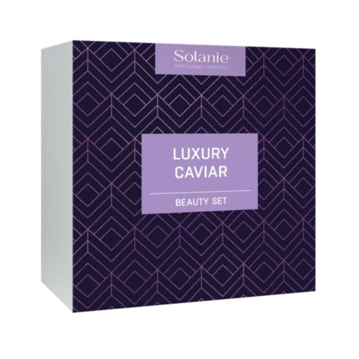 Set de ingrijire pentru pentru fata cu extract de caviar Solanie Luxury Caviar
