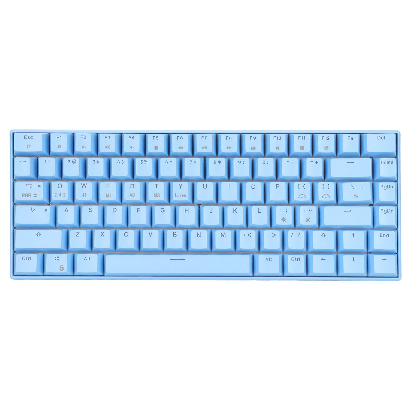 Tastatura mecanica Fokelyi, 82 taste, iluminare RGB, design