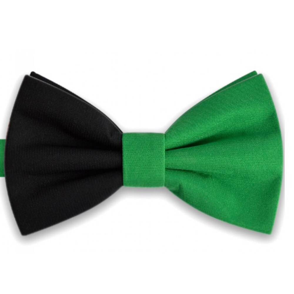 Papion bicolor, verde - negru