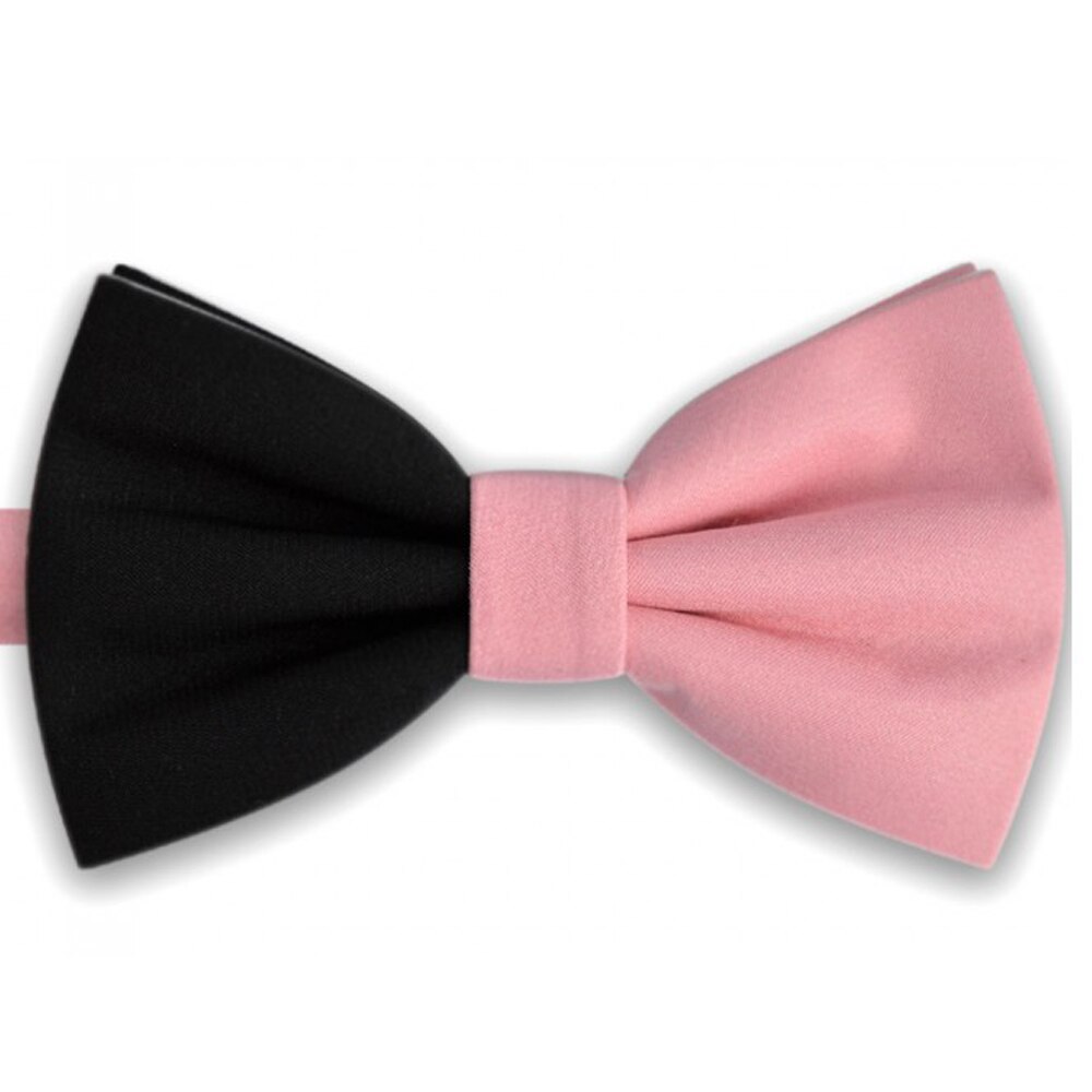 Papion bicolor, roz pal - negru