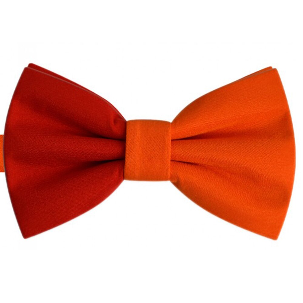 Papion bicolor rosu - portocaliu