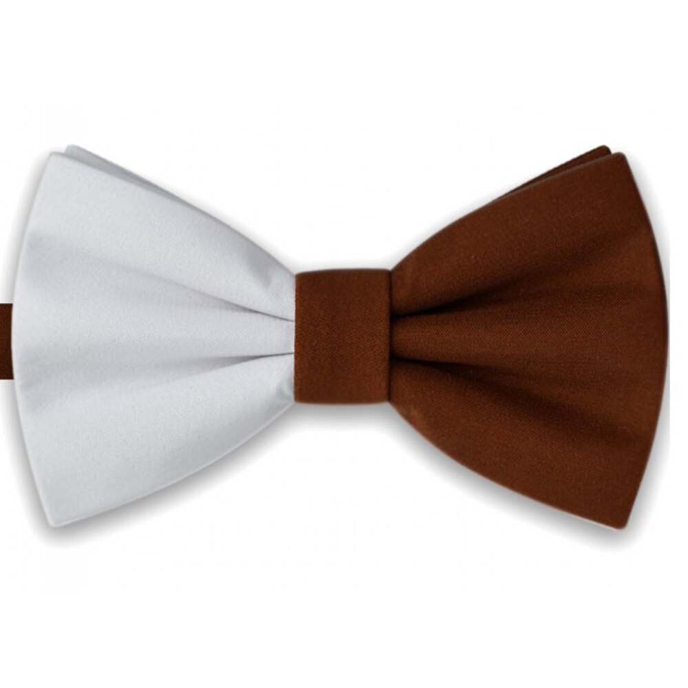 Papion bicolor, alb - maro