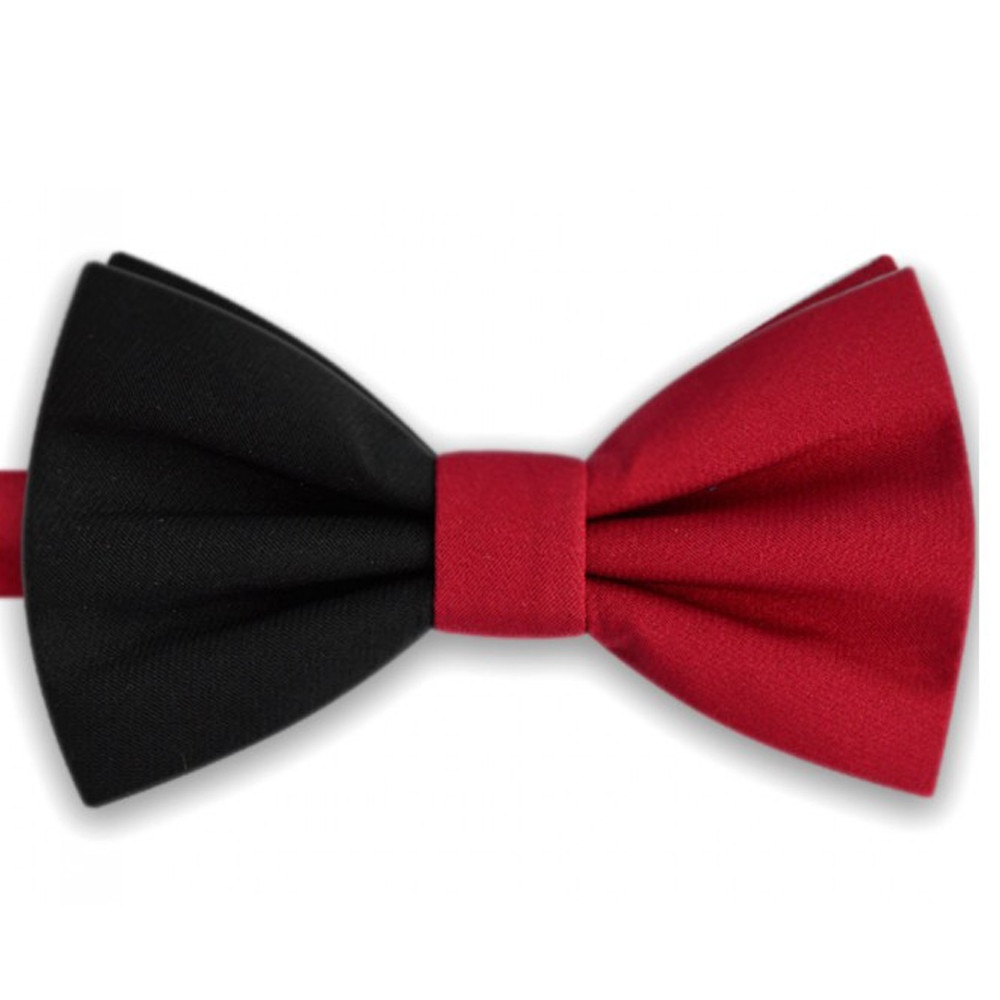 Papion bicolor, visiniu - negru