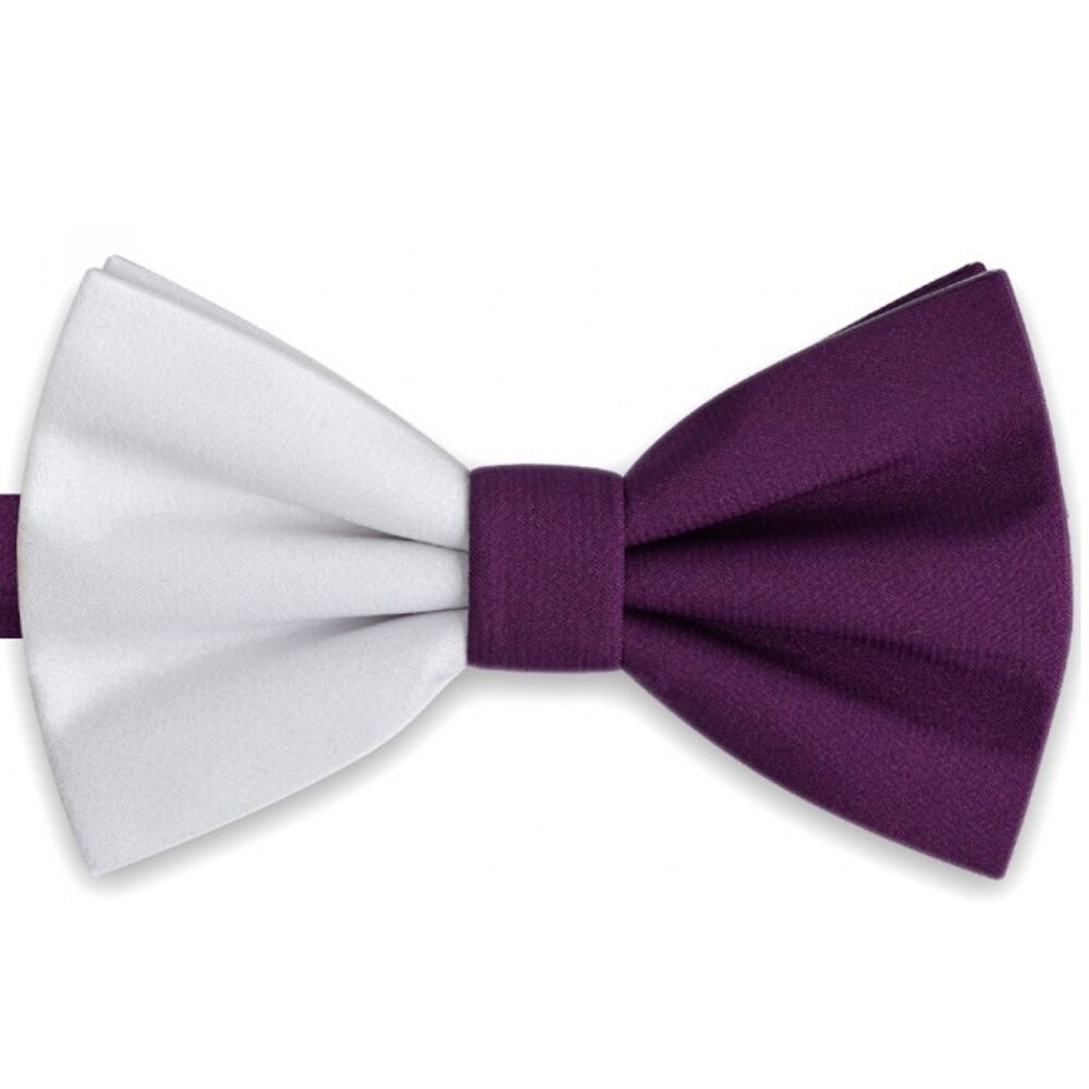 Papion dublu, alb - mov