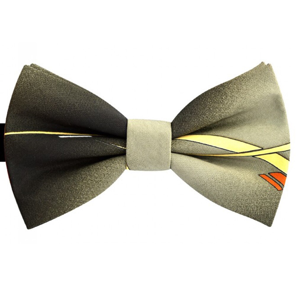 Papion verde degrade, model linii curbate