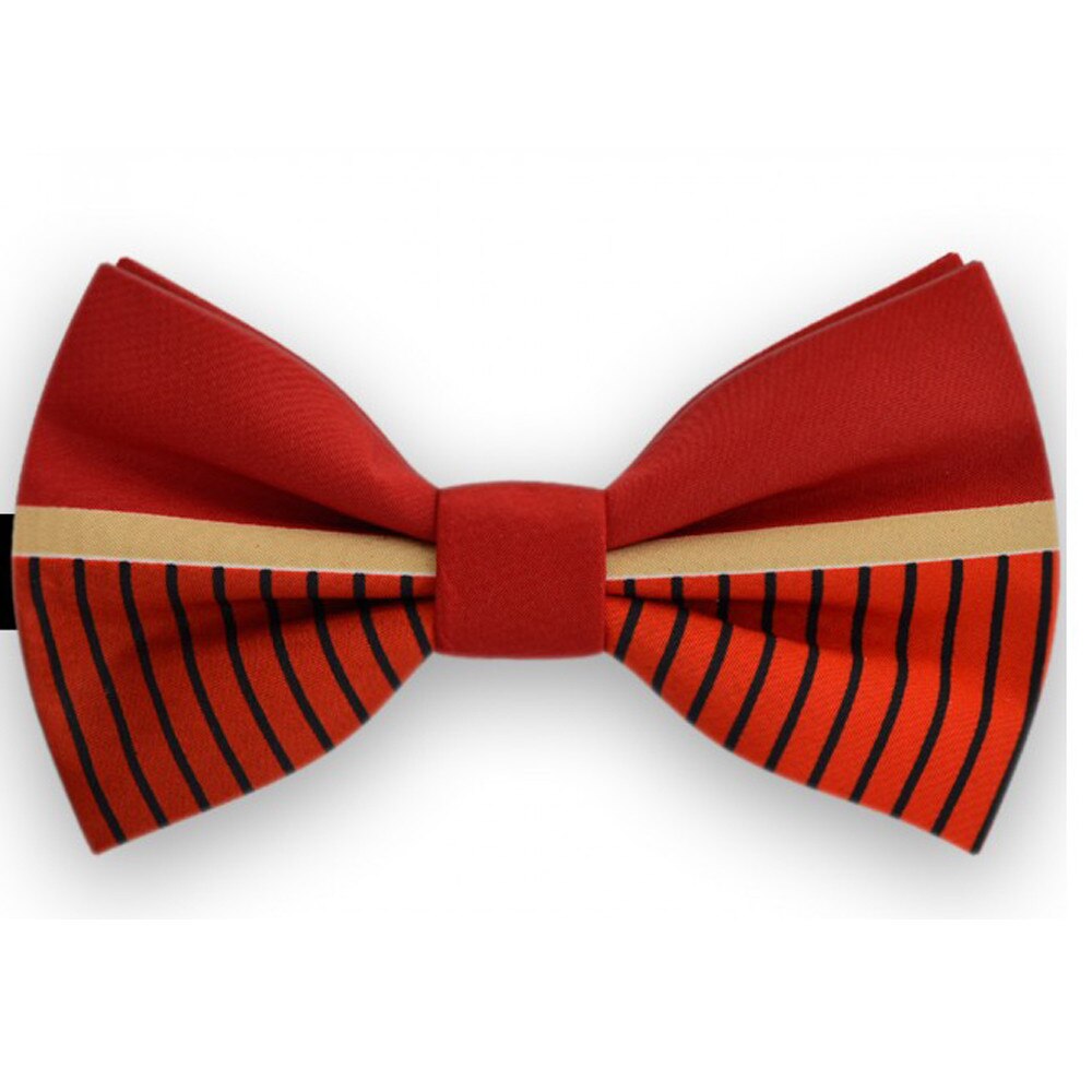 Papion rosu, model Pinstripe