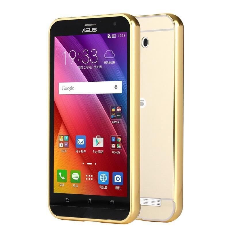 Husa Bumper Iberry Mirror Auriu Pentru Asus Zenfone 2 ZE500CL