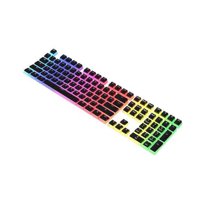 Tastatura Wireless iluminata cu touchpad, 2.4GHz