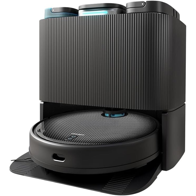 Aspirator robot si robot de spalat podele Cecotec Conga 11090 Spin Revolution – Statie de auto-golire, spalare si uscare mopuri, navigatie laser cu ultrasunete, motor de aspirare cu 5000 Pa