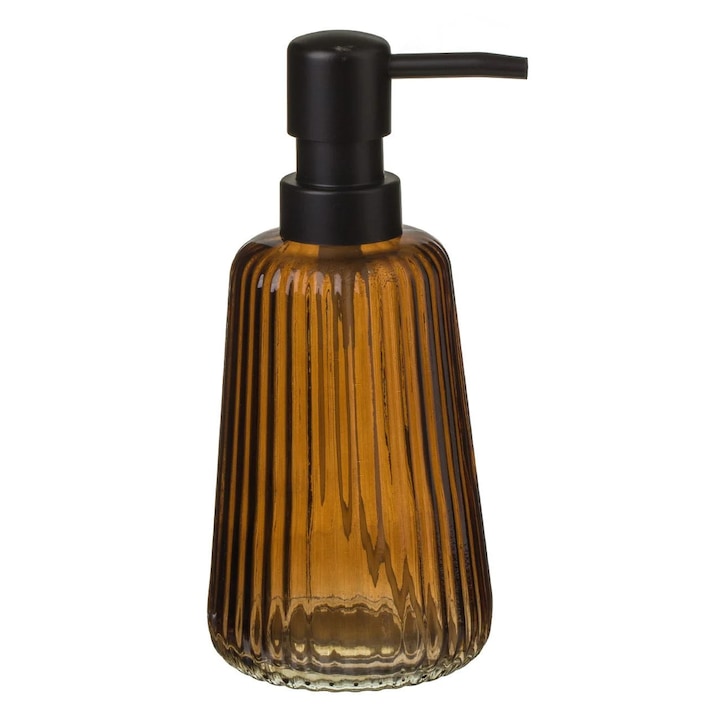 Borostyánszínű üvegadagoló csíkokkal 300ml