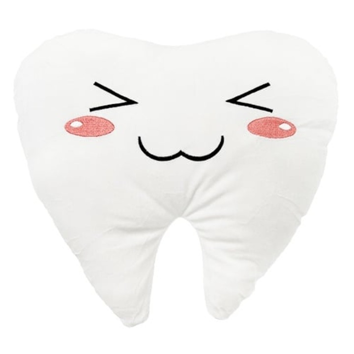 Perna Decorativa Dinte Incruntat 30x30 cm