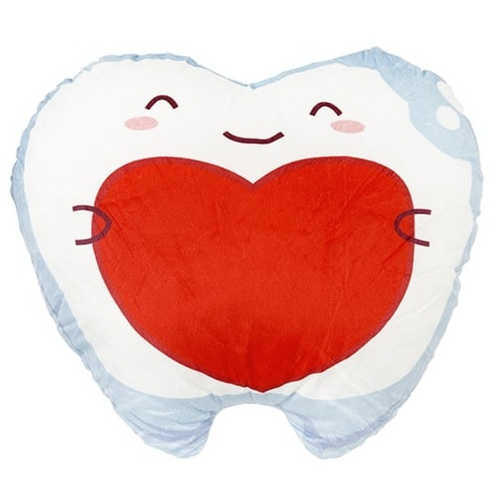 Perna Decorativa Dinte Inima 35x30 cm