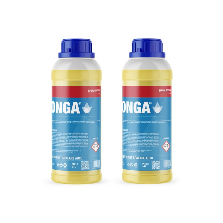 Set - 2 x Spuma Activa, 1L, Uz Profesional cu dilutie 1:50, Spuma Galbena, Detailing Auto