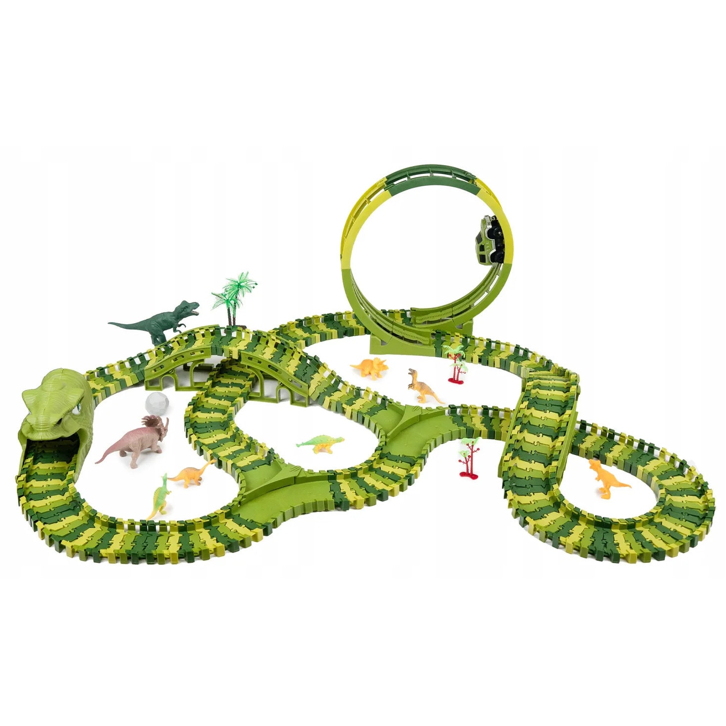 Mega Pista Curse Dinozaur 260 Piese ORBITAL PARADISE, Dinozauri