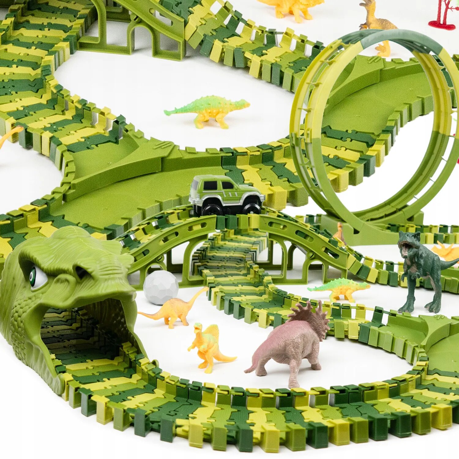 Mega Pista Curse Dinozaur 260 Piese ORBITAL PARADISE, Dinozauri