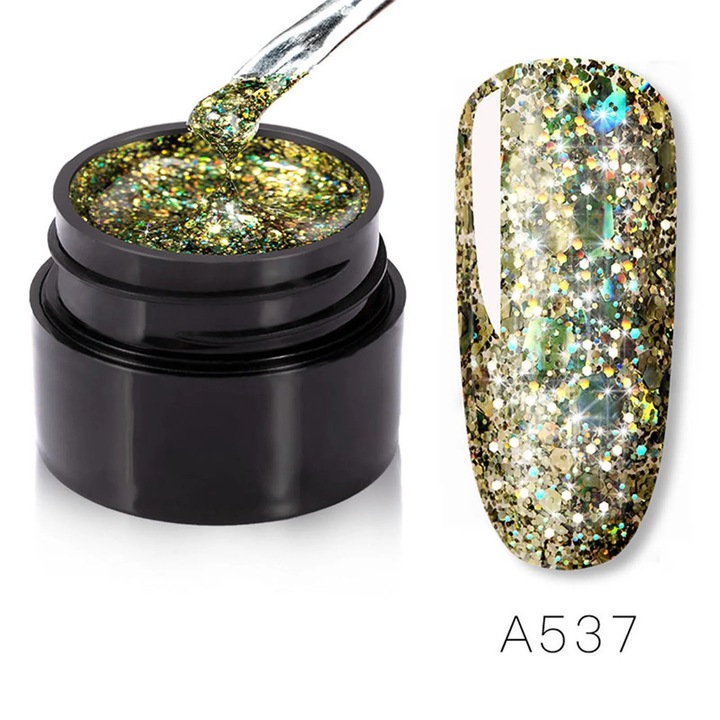 Gel unghii YANYXR Shiny Diamond 5ml stralucitor multicolor