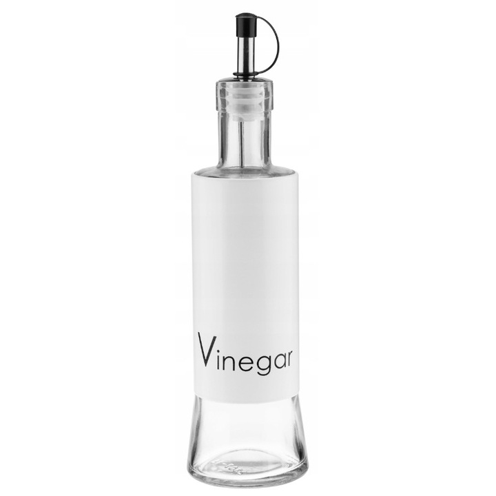 Диспенсър за олио Galicja, 320мл, прозрачно стъкло, боядисана стомана, 24,5x6,5x6,5см