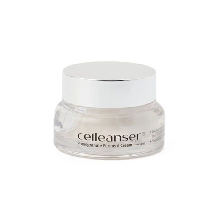 Crema si Gel cu Extract de Rodie, Celleanser Pomegranate Ferment Cream - Cosmetice Coreene, Efect Ilumınator sı Anti-Imbatranire, Pentru Orice Tip de Ten, 50 ml