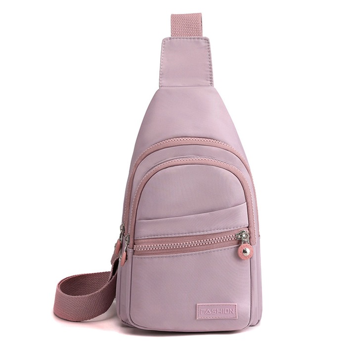 Rucsac mic cu bretele, calatorie, sport, roz, 30x17x11cm
