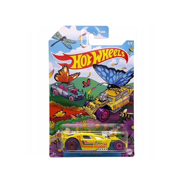 Masinuta Hot Wheels Spring Series Lethal Diesel, plastic, 1:64, multicolor