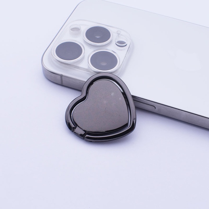 Suport telefon mobil cu catarama inelara metalica, catarama inelara, suport telefon mobil rotativ la 360°, suport desktop Mobile phone holder