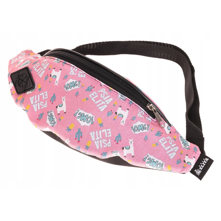 Női táska PSIA ELITA, 10x31x15cm, rózsaszín, állítható 75cm