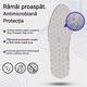 OEM Mágneses akupresszúrás talpbetétek, ergonomikus talp, antimikrobiális védelem, egész napos kényelem, vágható, lábboltozat-támasz, kék, M-es méret