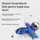 OEM Mágneses akupresszúrás talpbetétek, ergonomikus talp, antimikrobiális védelem, egész napos kényelem, vágható, lábboltozat-támasz, kék, M-es méret
