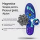 OEM Mágneses akupresszúrás talpbetétek, ergonomikus talp, antimikrobiális védelem, egész napos kényelem, vágható, lábboltozat-támasz, kék, M-es méret