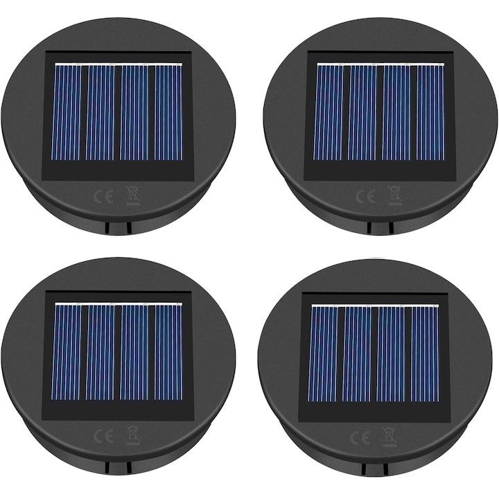 Комплект резервни части за соларни лампи Bacxzomx, капак с LED крушки, 8 см, IP44, 1.2V 600mAh