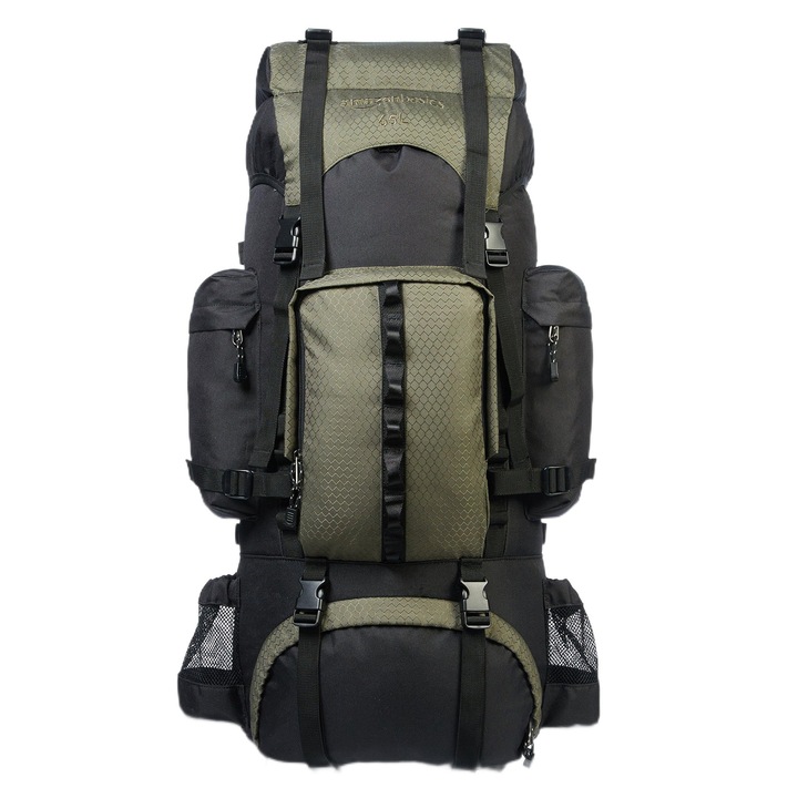 Rucsac de drumeție, Amazon Basics, 65 L, multicolor