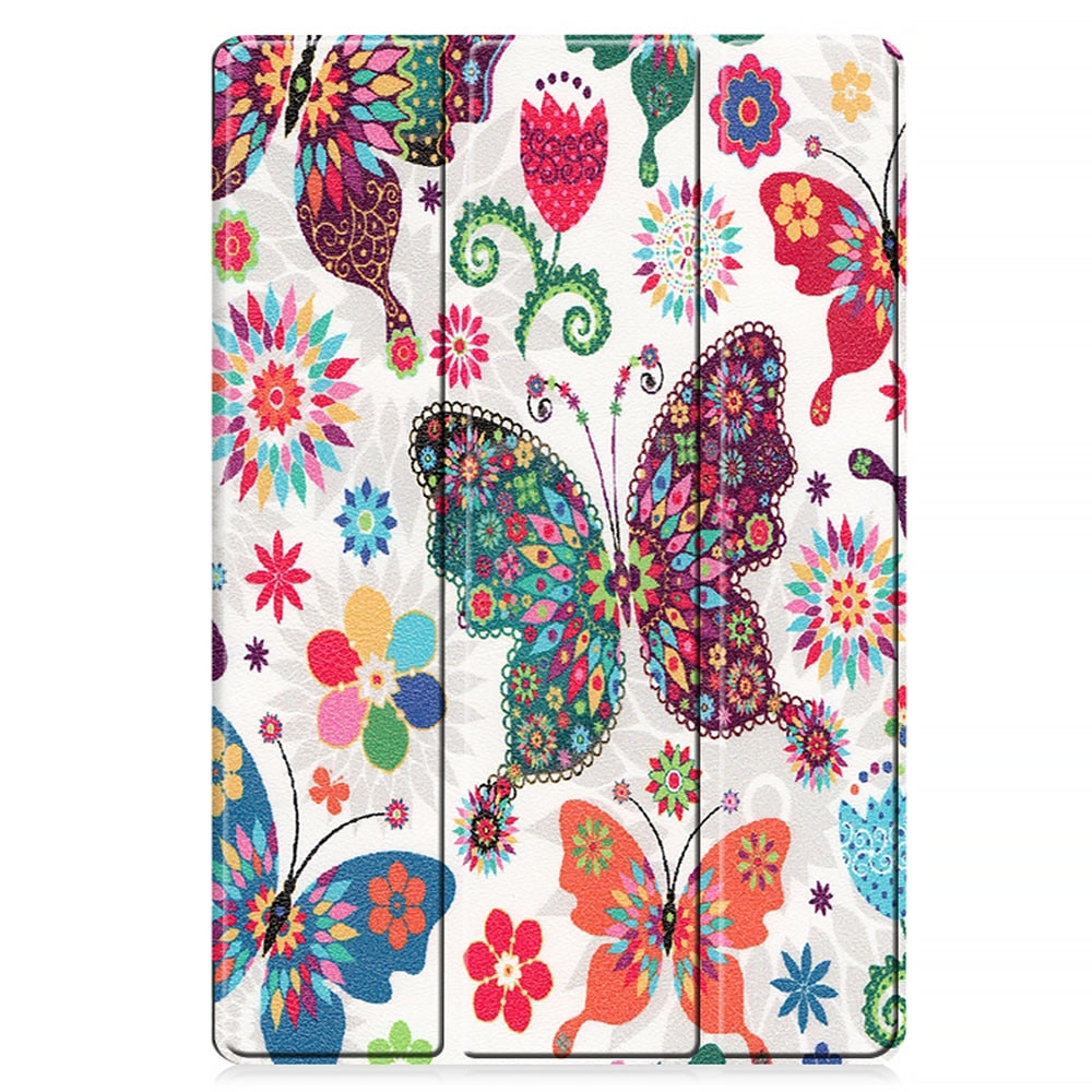 Husa tableta din piele pentru Apple iPad Air 13 (2024) 13.0", Protectie Completa, Butterfly design, Multicolor