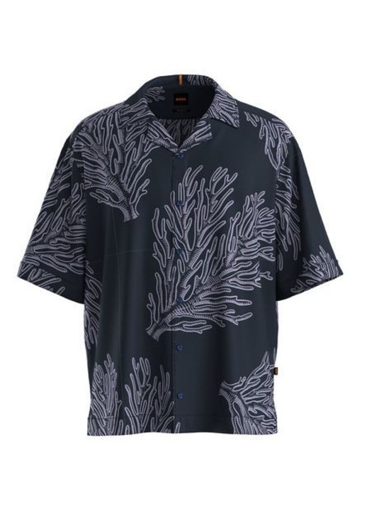 BOSS ing, bő szabású, sötétkék, 100% viszkóz