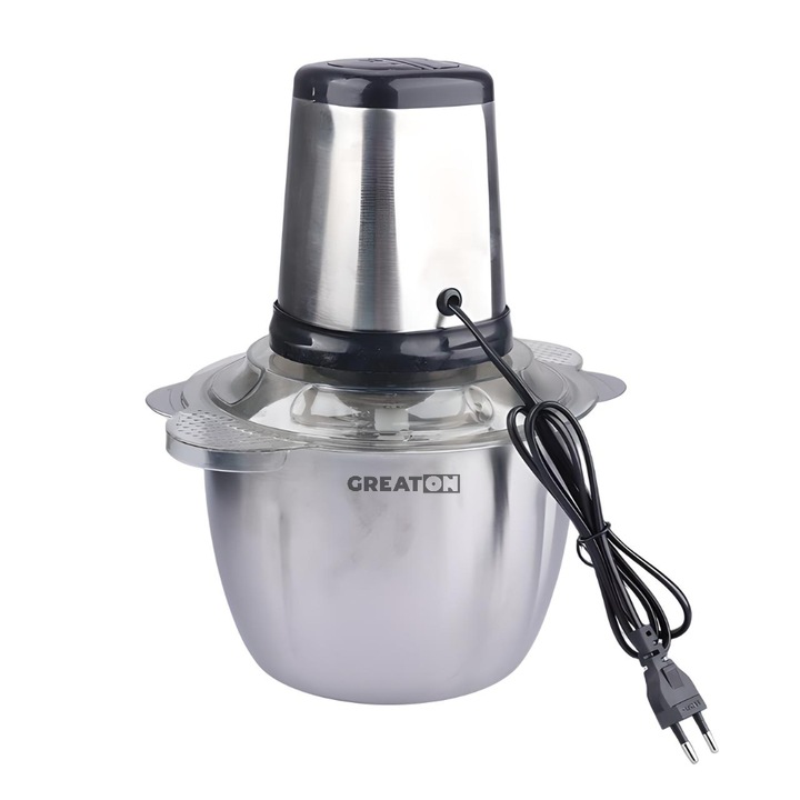 Универсален електрически чопър GREATON 3L, 4 ножа от неръждаема стомана – Мощност, скорост и гъвкавост във вашата кухня