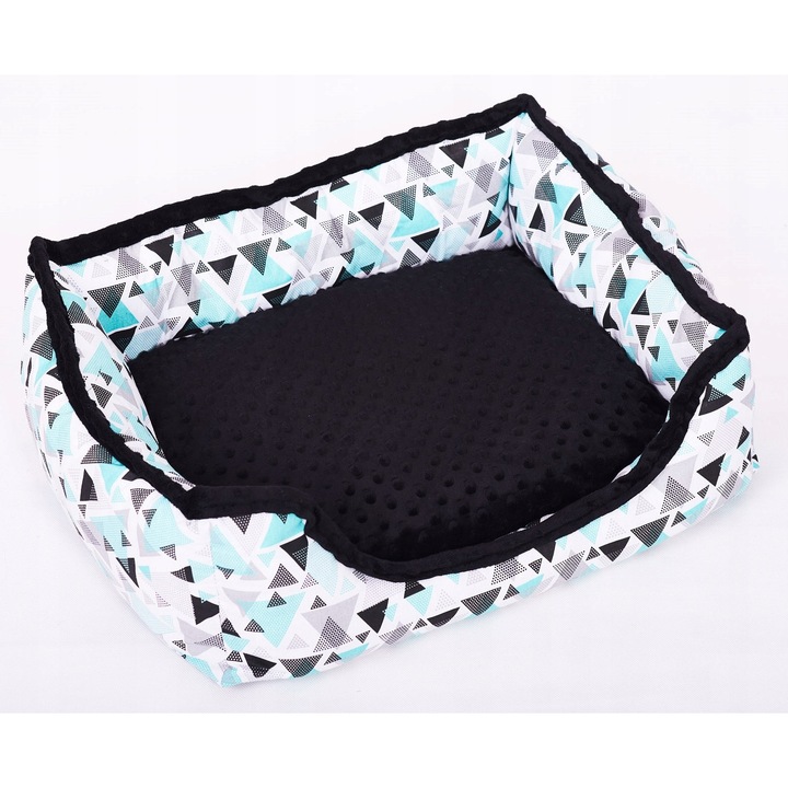 Culcus pentru caini si pisici, 55x45x7cm, material impermeabil, bumbac 100% cu certificat OEKO-TEX