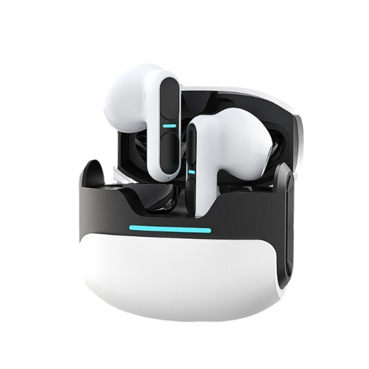 Vezeték nélküli fülhallgató, Bluetooth 5.3, HD mikrofon, Zajszűrő, Fehér