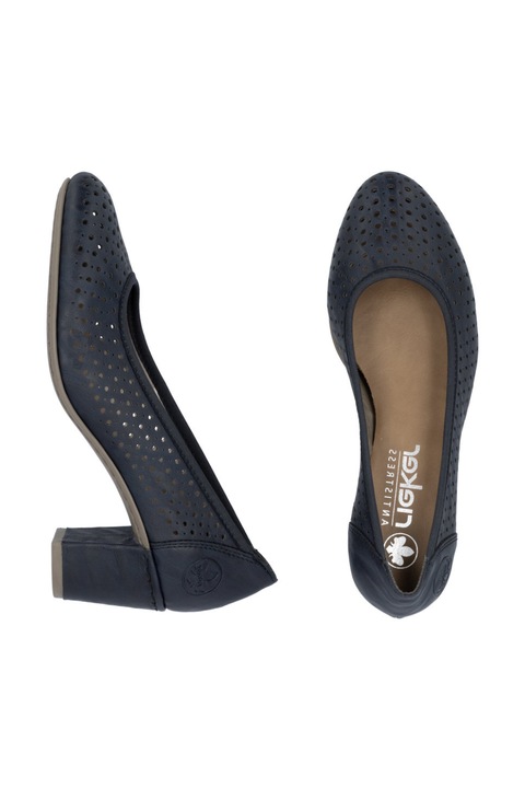 Rieker Rieker női lyukacsos kék körömcipő 41057-14