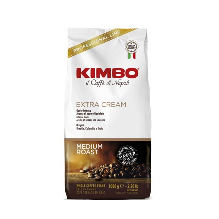 Kimbo Espresso Bar Extra Cream szemes kávé, 1 kg