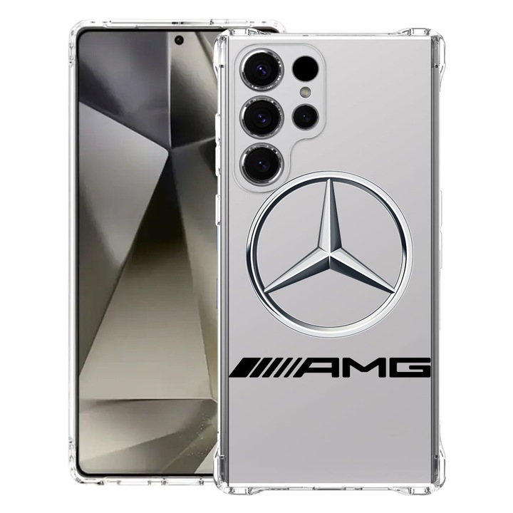 BestCase® Husa pentru Samsung Galaxy S25 Ultra, Anti Shock 1.5MM, Mercedes-Benz AMG, Protectie camera, ecran si colturi, 1966840 AS 1732