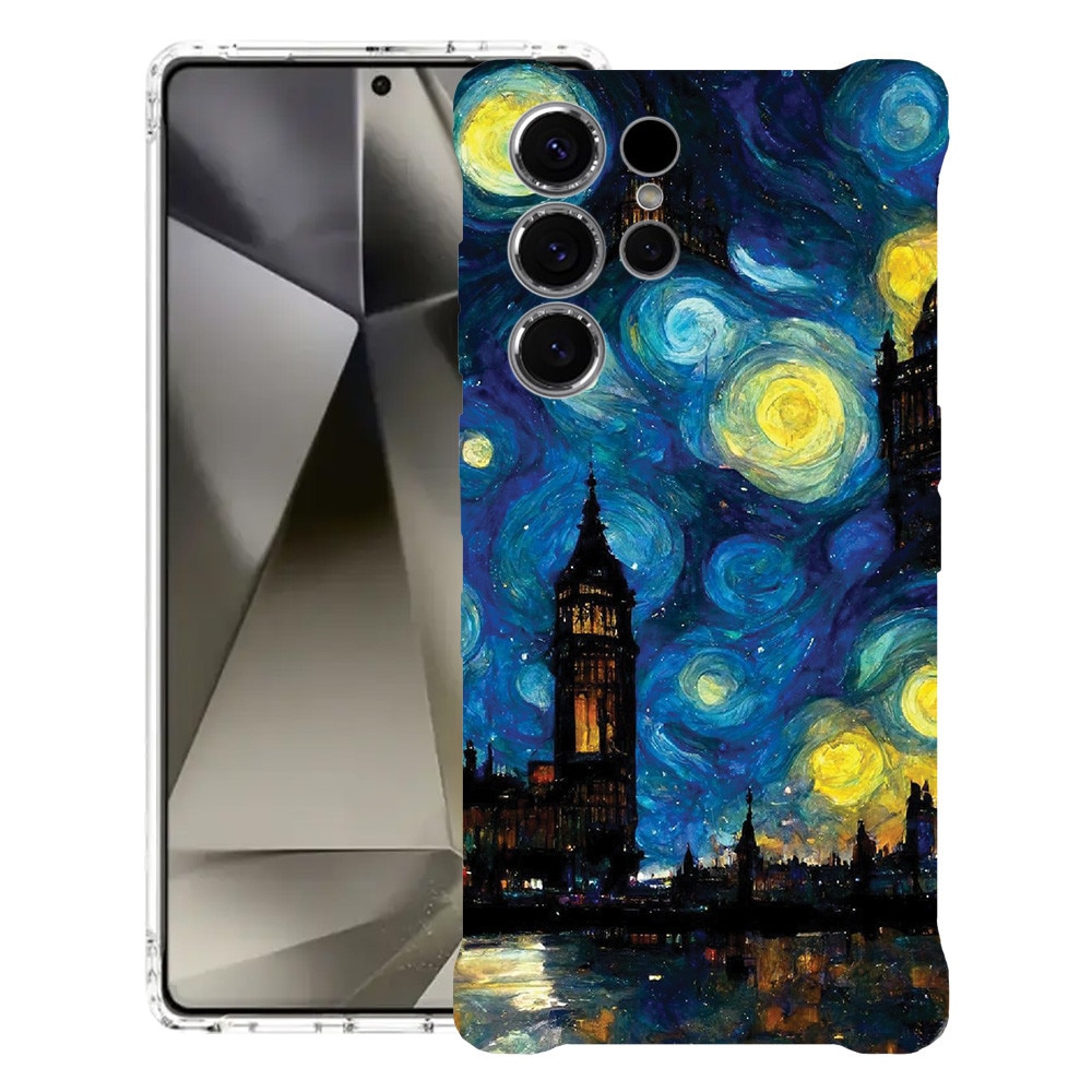 BestCase® Husa pentru Samsung Galaxy S25 Ultra, Anti Shock 1.5MM, Starry Night, Protectie camera, ecran si colturi, 1966840 AS 1284