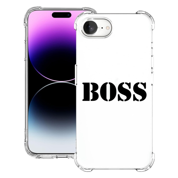 BestCase® Husa pentru Apple iPhone 16e, Anti Shock 1.5MM, Boss, Protectie camera, ecran si colturi, 1988231 AS 1594